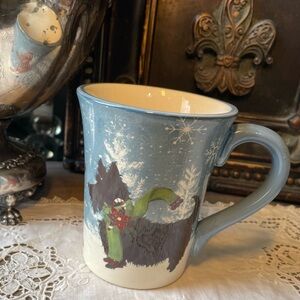 Nantucket Snow Dogs winter Holiday Christmas ceramic mug dachshund Scottie